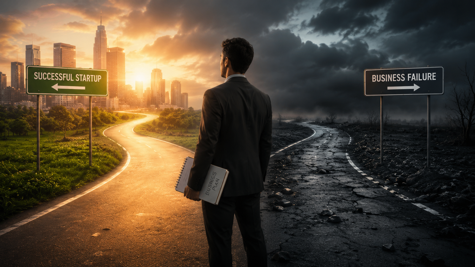 Why new businesses fail entrepreneur facing startup challenges and business decisions